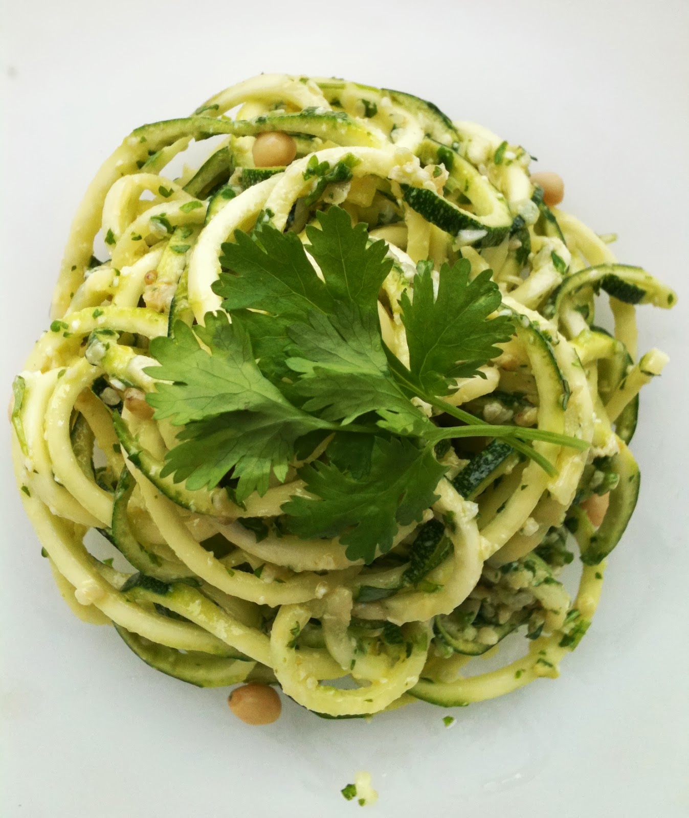 Passionately Raw! : Zucchetti - Raw Zucchini Pasta with Cilantro Cedar ...