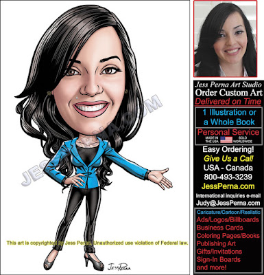 Real Estate Caricature Business Card Ad