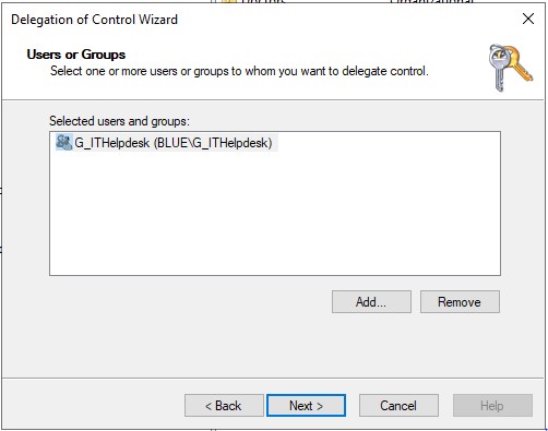 Active Directory: Permission Delegation