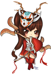 Hình vẽ akali chibi