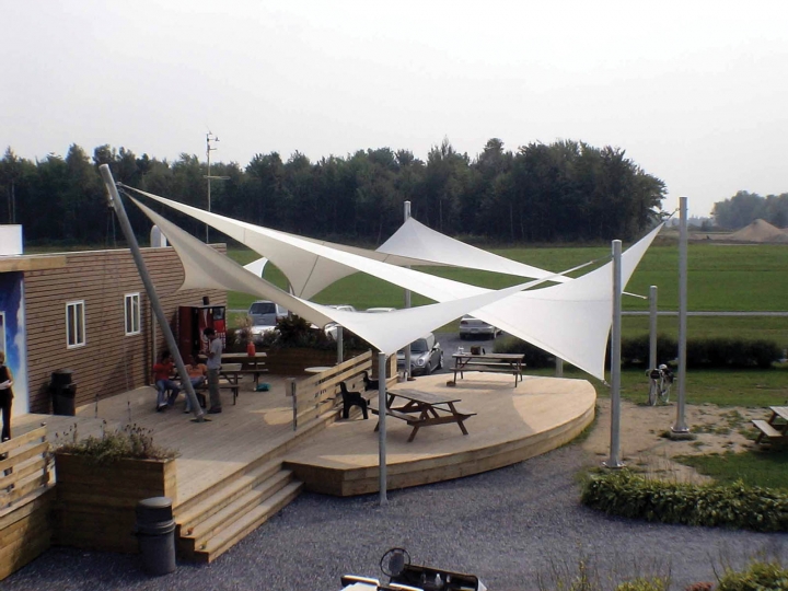 Tensile Fabric Shade Structures In UAE