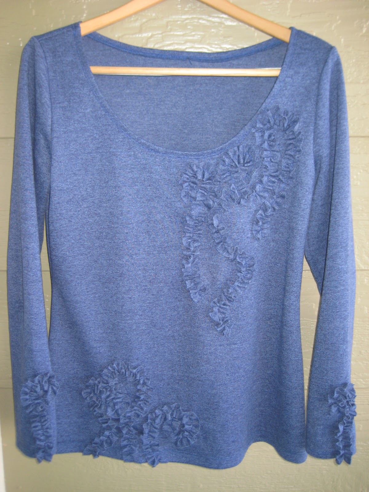 Leslie's Latest Creations: Friday Fashions #4, Embellished Blue Tee