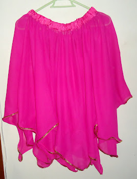 falda en picos rosa danza arabe