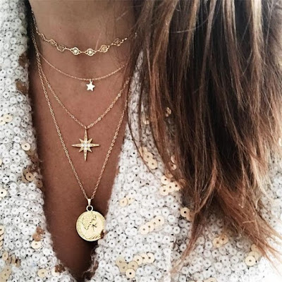 collier medaille tendance
