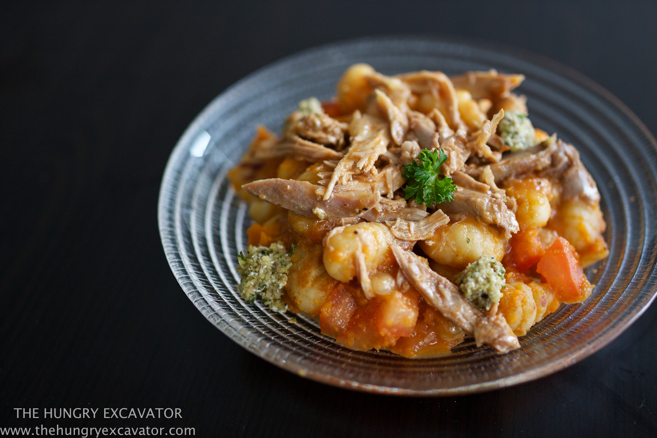 The Hungry Excavator: Rabbit Ragoût with Pan Fried Gnocchi and Green ...