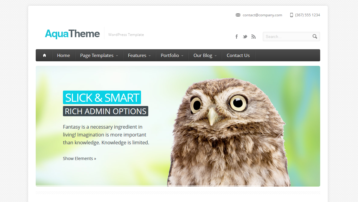 Aqua responsive multi purpose wordpress template free download 