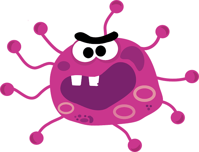 Pink Angry Adenovirus Animation 