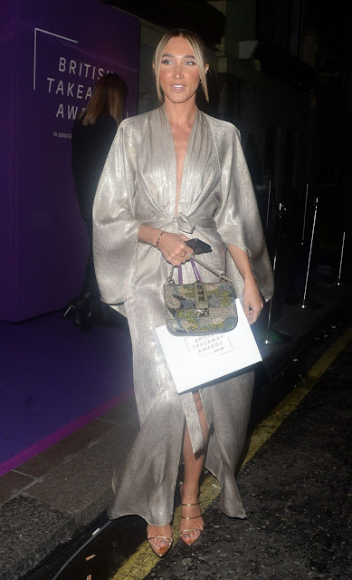 Megan McKenna Arrives at Takeaway Awards in London 27 Jan-2020