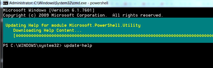 Installing power shell help