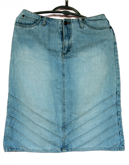 pencil skirt mesure 36-38 blue jeans