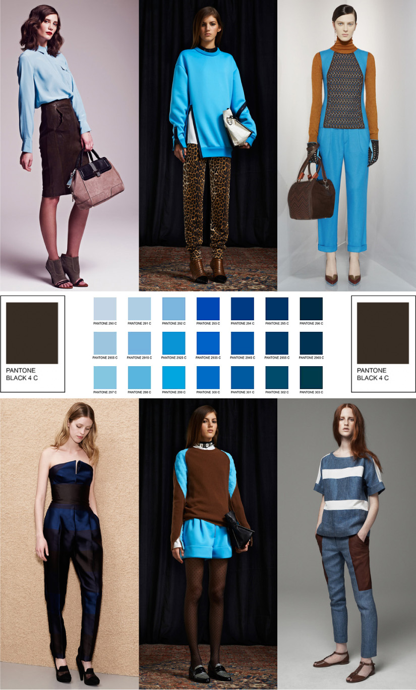 SAEMLSTAINT: COLOR COMBO:BLUE + BROWN