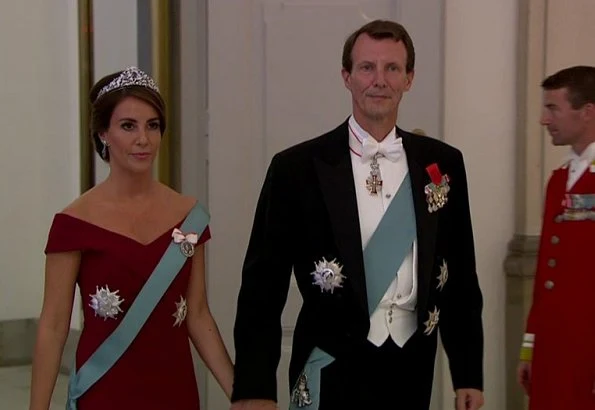 Crown Princess Mary wore Lasse Spangenberg Copenhagen Dress. Princess Marie is wearing a new Rikke Gudnitz gown and new Tiara