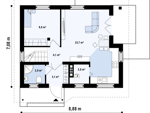 Everyone dreams of his own private house. When you talk about house plans and interior layout you have to point out the benefits of such projects. These three ready-to-build house plans will help you make the right plan choice, so modifying the plan is easy for you.