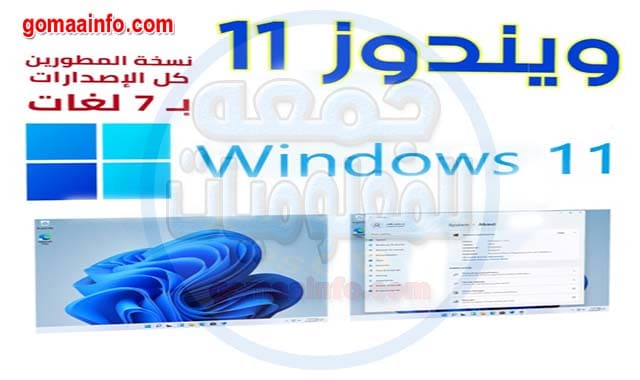 تجميعة إصدارت ويندوز 11 نسخة المطورين بـ 7 لغات Windows 11 Aio x64