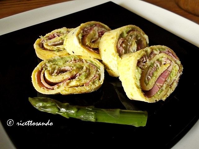 girelline primavera asparagi e prosciutto