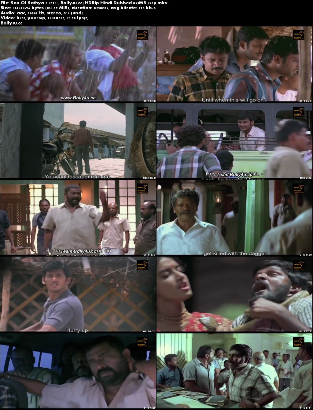 Son Of Sathya 2 2018 HDRip 850MB Hindi Dubbed 720p Download Son Of Sathya 2 2018 HDRip 850MB Hindi Dubbed 720p Download