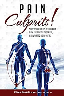 Pain Culprits!: Surprising Truths Behind Pain, How to Uncover the Cause, and What to Do about It by Eileen Kopsaftis book promotion