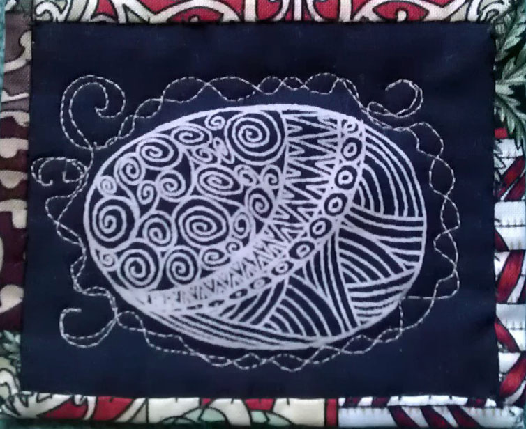 Stitchclothcolour Funky fun, bird and egg table mats.