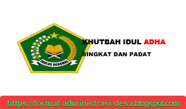 Download Teks Khutbah Idul Adha Singkat PDF | FORMAT ADMINISTRASI DESA