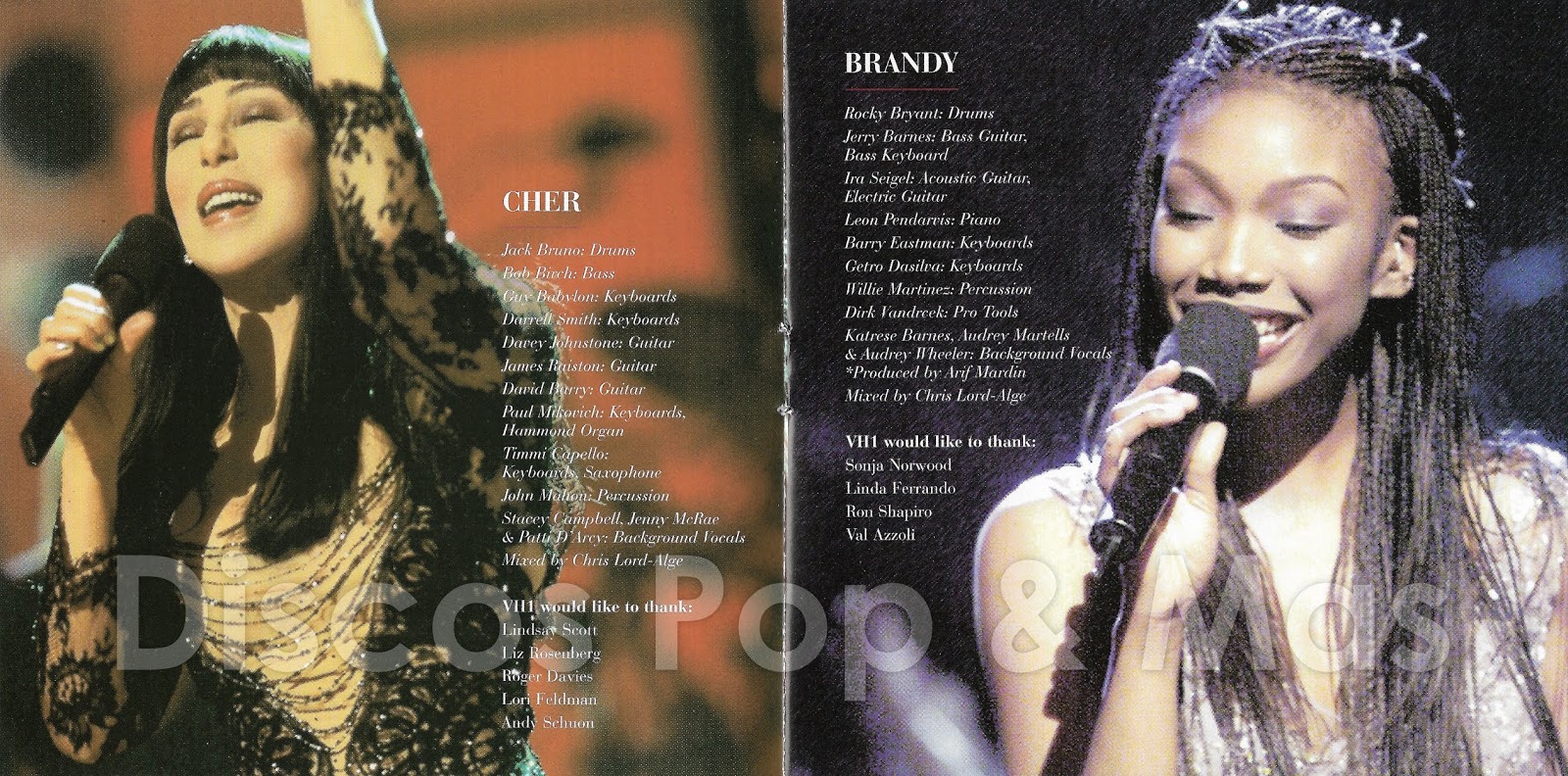 Discos Pop & Mas: VH1 Divas Live 99