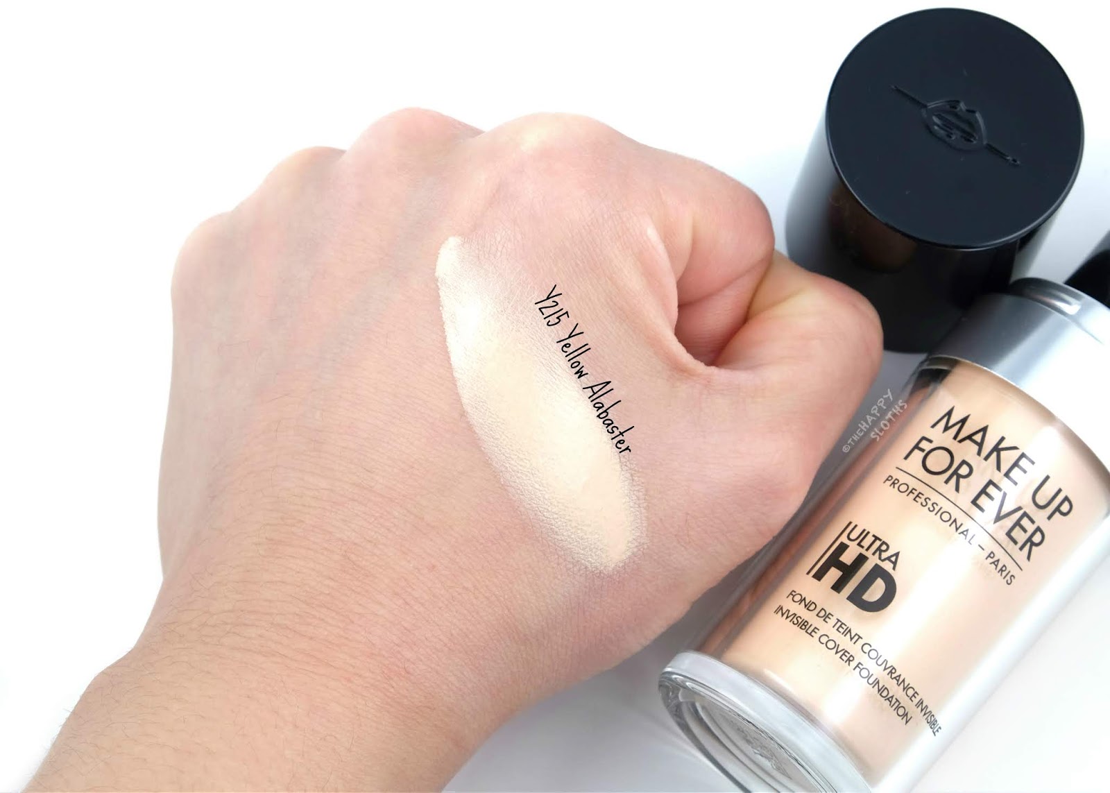 Make Up For Ever | Ultra HD Invisible Cover Foundation in "Y215 Yellow Alabaster": Review and Swatches