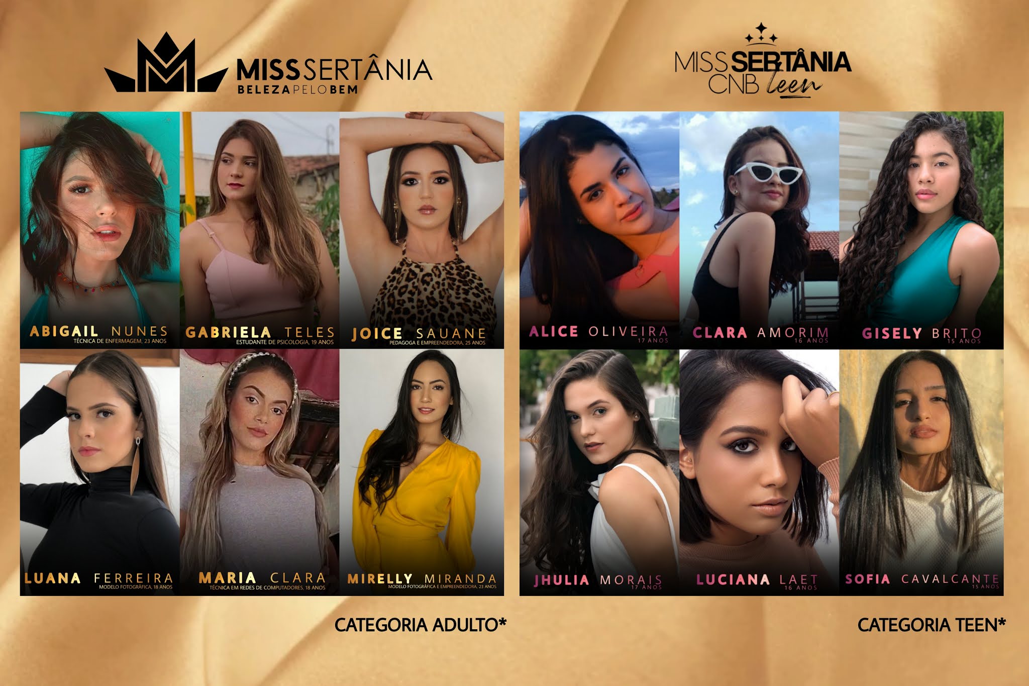 Miss Sertânia e Miss Teen Sertânia 2021 chegam na fase final