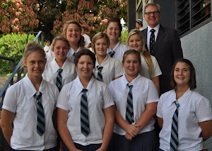 1sts Softball Team with Mr Fairbairn