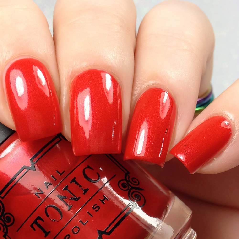 apple red frost nail polish