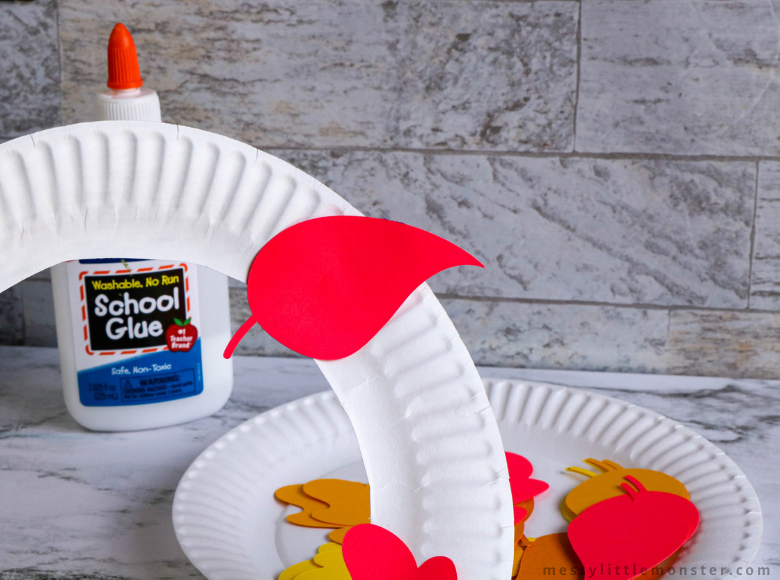 Paper Plate Leaf Wreath Messy Little Monster