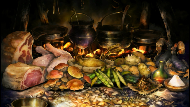 comida e bebida no RPG de mesa imagem da mesa de jogo podcast