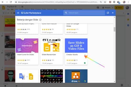 Cara Mendownload Presentasi Google Slides anda sebagai File Video