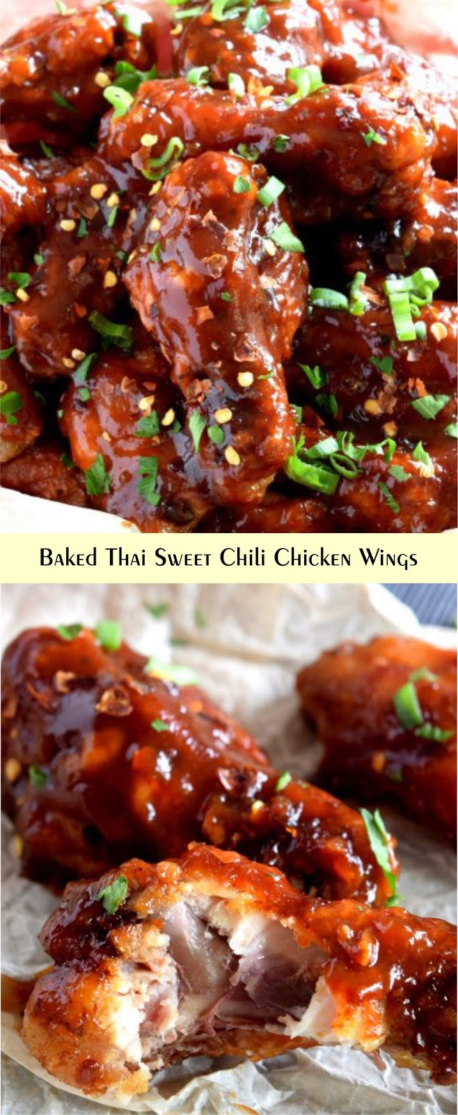 Baked Thai Sweet Chili Chicken Wings Recipe Spesial Food