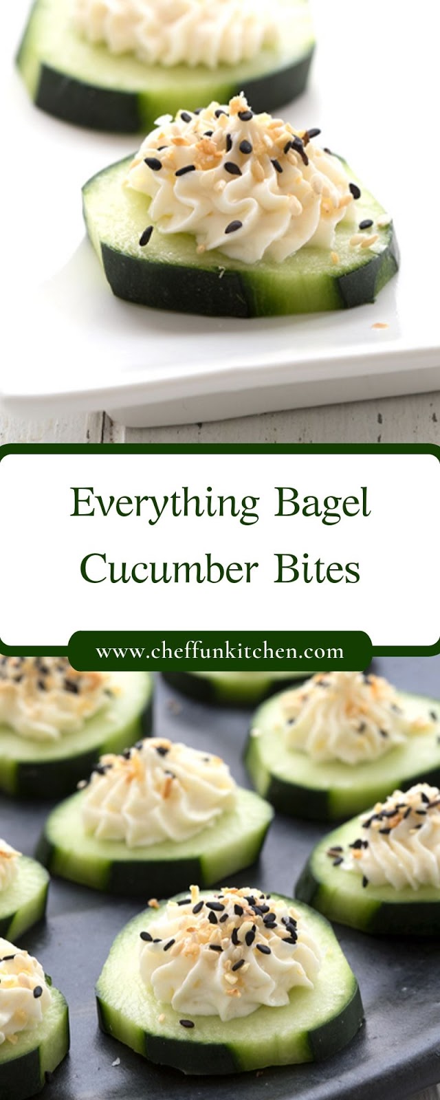 Everything Bagel Cucumber Bites Everything Bagel Cucumber Bites