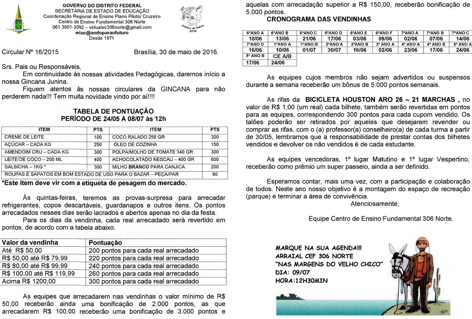 Perguntas da gincana para o 2º e 4º ano pdf