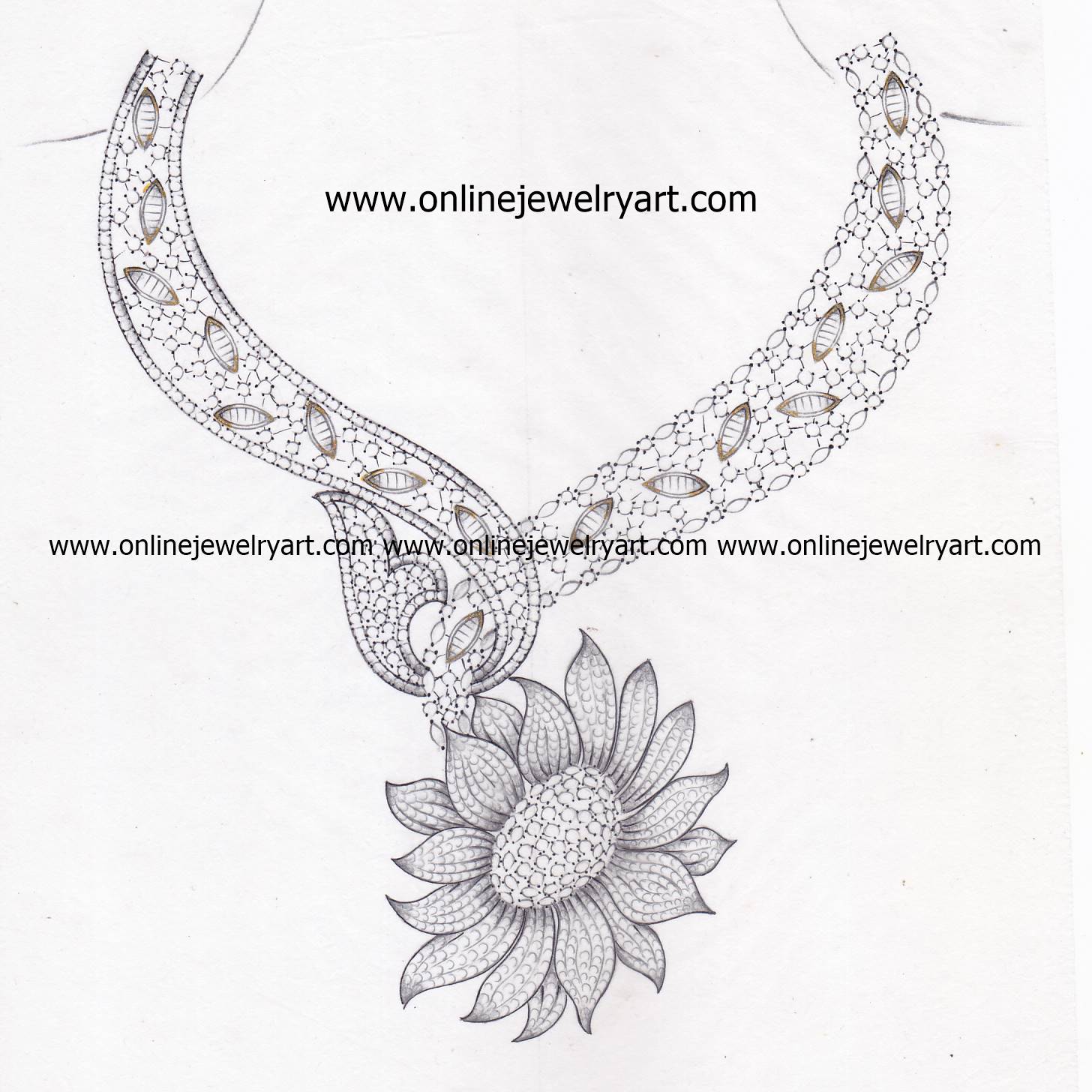 Do jewelry design sketch ring, earrings, bracelet, necklace by Katy_chili |  Fiverr