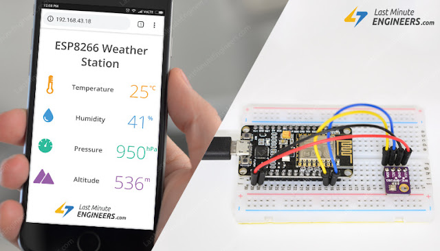 โปรเจค IoT ESP8266 NodeMCU วัดอุณหภูมิ ด้วย BME280