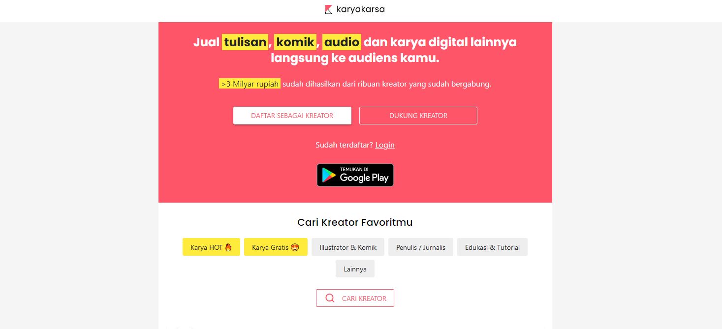 Situs Crowdfunding Indonesia Karya Karsa