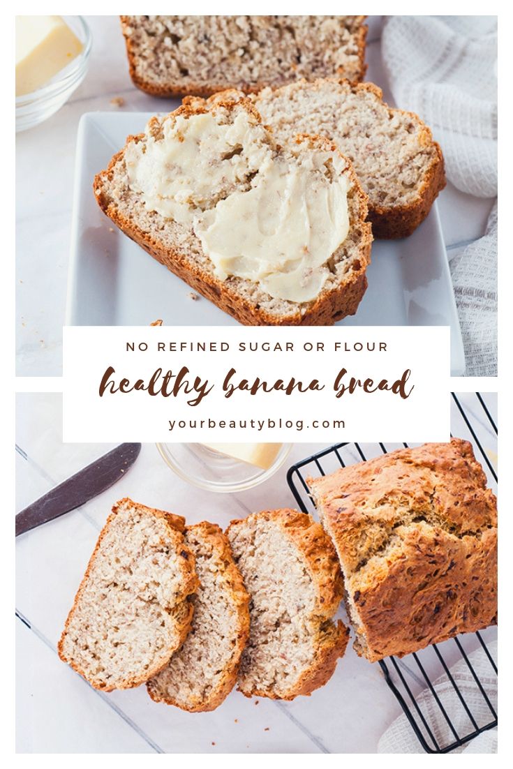 Healthy Banana Bread Recipe No Sugar Everything Pretty