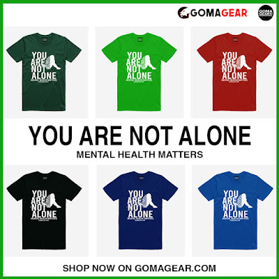 GOMAGEAR YOU ARE NOT ALONE MENTAL HEALTH MATTERS UNISEX TEE