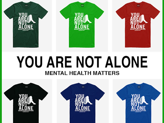 GOMAGEAR YOU ARE NOT ALONE MENTAL HEALTH MATTERS UNISEX TEE