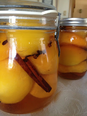 Spice, Pickled, Peaches, canning