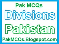 divisions of pakistan mcqs, largest division of pakistan, smallest division
