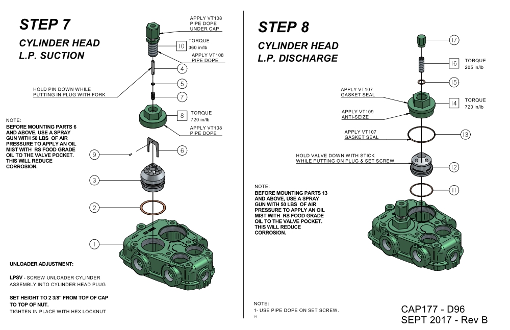 AIR COMPRESSOR SALES AND SERVICE CURTIS D96A PARTS, CURTIS D96 PUMP