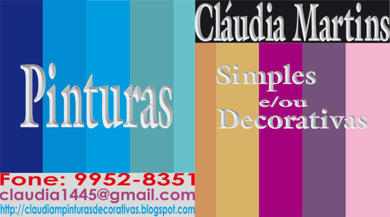 Claudia Martins Pinturas Simples e/ou Decorativas