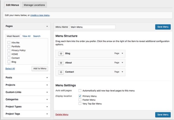 menu wordpress menu wordpress , come creare un sito web wordpress