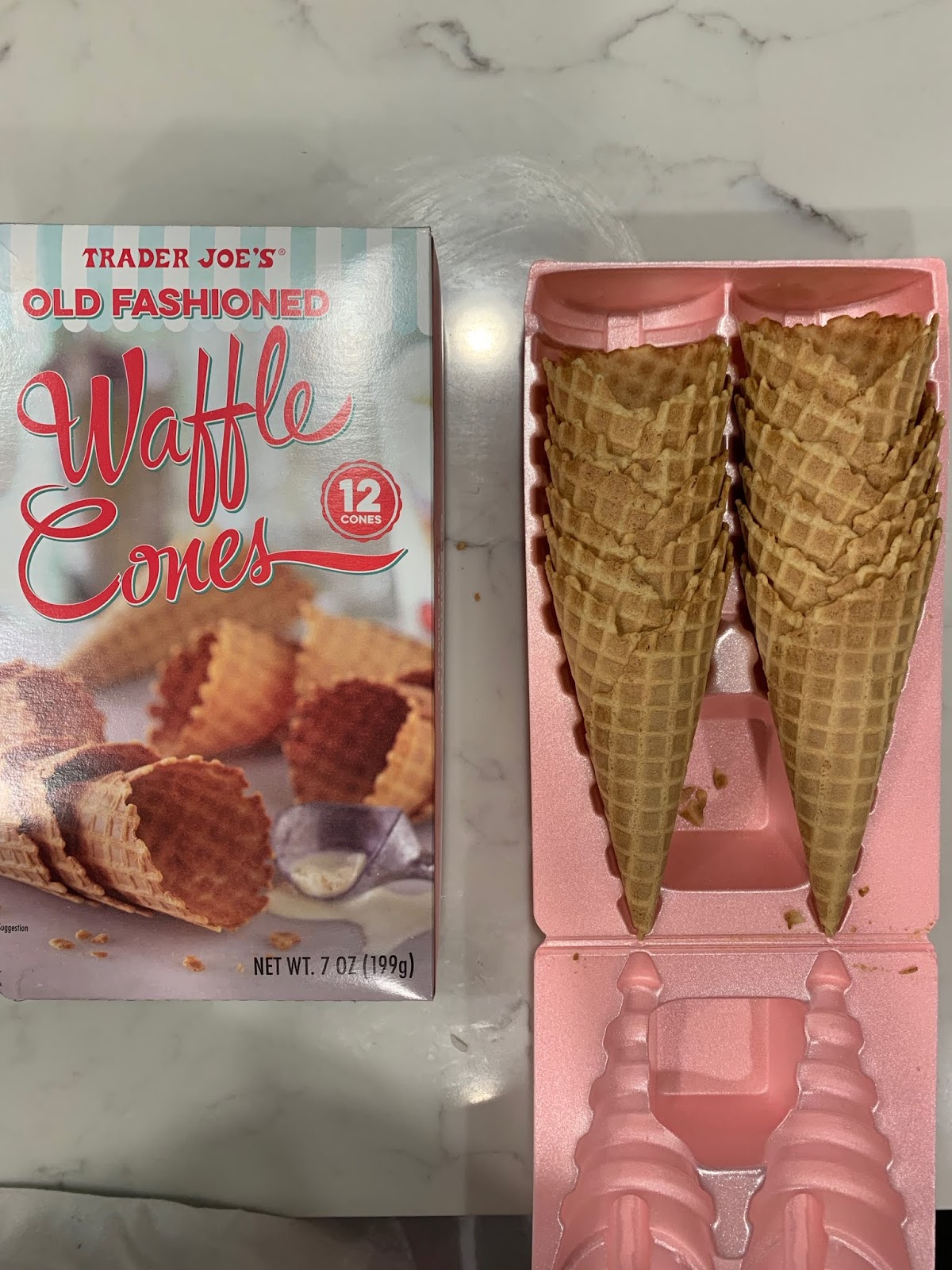 the happygirl the best ice cream cones Trader Joe's old fashioned