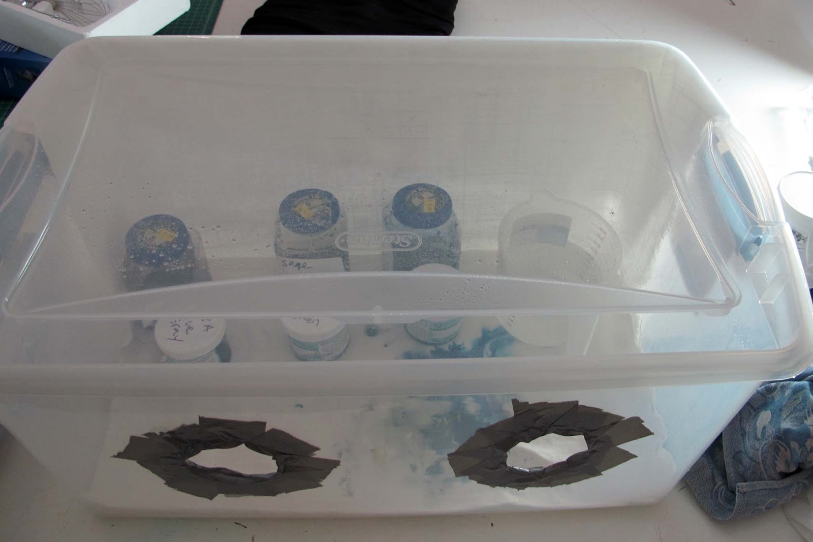 Linda Marcille, Fine Art Crow House Studio Dye Mixing Box For