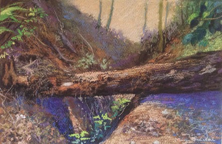 Soft pastel painting of Coorg Landscape by Manju Panchal