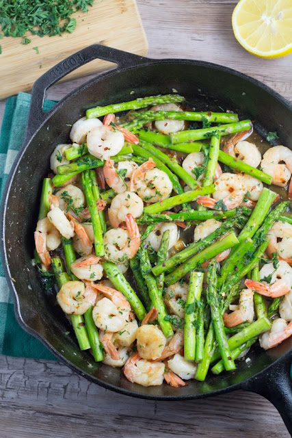 SHRIMP AND ASPARAGUS STIR FRY | Enjoyed Life