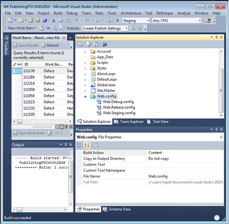 Peter Lu's Blog: Web Configuration Transformation and Web Project ...